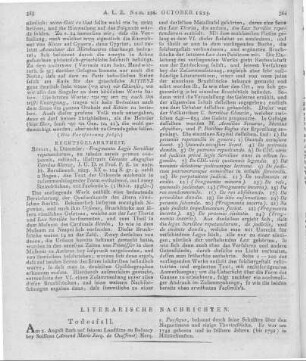 Klenze, C. A. C.: Fragmenta legis serviliae repetundarum. Berlin: Dümmler 1825