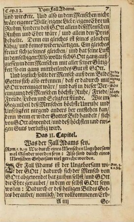 Cap. II. Was der Fall Adams sey