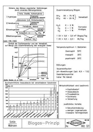 Biogas-Prinzip