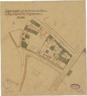 Pfann, Paul; München - Bogenhausen, Törring- / Ismaninger-Str.; Saal - Neubau Lorenz Betz - Bebauungsplan