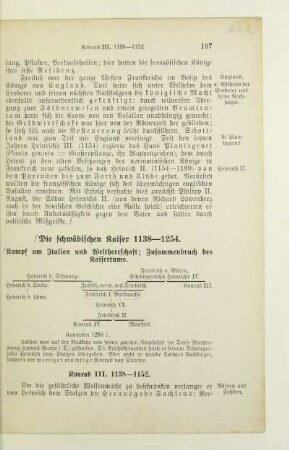 Die schwäbischen Kaiser 1138-1254
