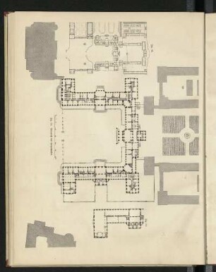 Fig. 60. Grundriß des Erdgeschosses. [Neues Schloß]