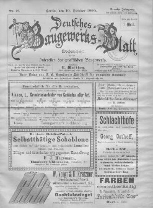 50. Jahrgang. Nr. 29.