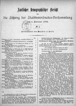 Nr. 1, 4. Januar 1883