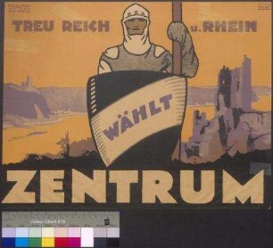 Wahlplakat der Deutschen Zentrumspartei zur Reichstagswahl am 4. Mai 1924