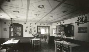 Lichtenberg. Forstgasthof zur Schwingerei. Gaststube