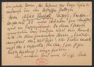 Brief an B. Schott's Söhne : 29.12.1926