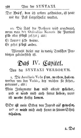 Das IV. Capitel. Von der Syntaxi Verborvm.