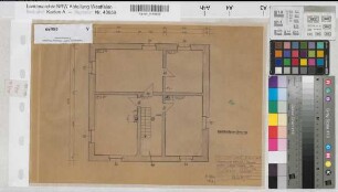 Brilon, Finanzamt, Nebengebäude 1 (Obere Mauer 48), Keller, Grundriss, Bestandszeichnung