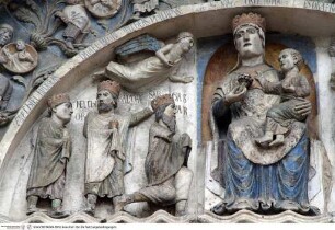 Portale della Vergine (Nordportal), Anbetung der Könige