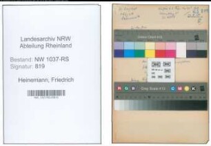 Entnazifizierung Friedrich Heinemann , geb. 27.02.1893 (Kaufm.Angestellter)