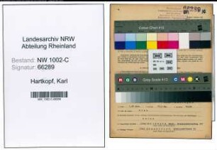 Entnazifizierung Karl Hartkopf, geb. 05.03.1898 (Vertreter)