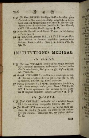 Institutiones medicae. - Anatomia comparata.