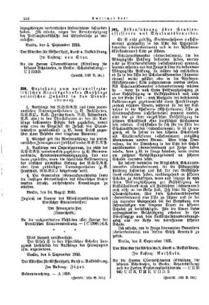 Erziehung zum nationalsozialistischen Staatsgedanken (Aushänge politischen Inhalts in den Diensträumen) : [Amtlicher Teil]