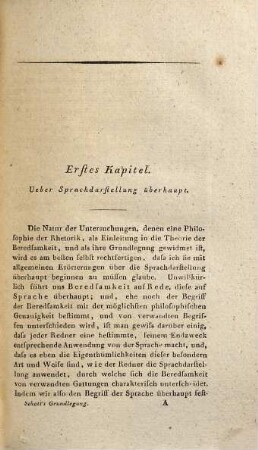 Die Theorie der Beredsamkeit : mit besonderer Anwendung auf die geistliche Beredsamkeit in ihrem ganzen Umfang dargestellt, 1. Philosophische und religiöse Begründung der Rhetorik und Homiletik