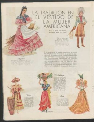 La tradición en el vestido de la mujer americana