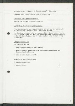 [Lehrgänge 01 bis 08]