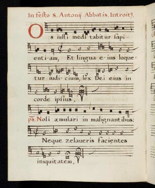 73v - 74r Os iusti meditabitur Sapientiam