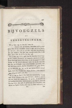 Bijvoegzels en verbeteringen.