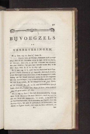 Bijvoegzels en verbeteringen.