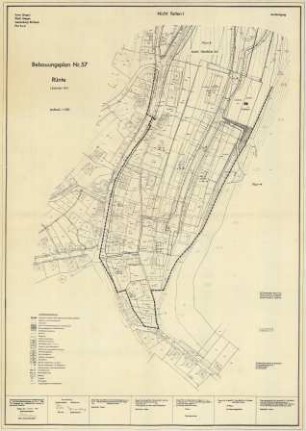 Bebauungspläne: Kreis Siegen, Stadt Siegen, Gemarkung Bürbach Flur 1-4, Bebauungsplan Nr. 57, Rünte (Südlicher Teil)
