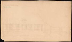 Wohnhaus Franz Wertheim, Berlin-Grunewald: Autogarage: Aufriss gegen Garten, 1:25