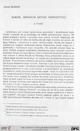 Barok. Apogeum sztuki nowożytnej. Fasady