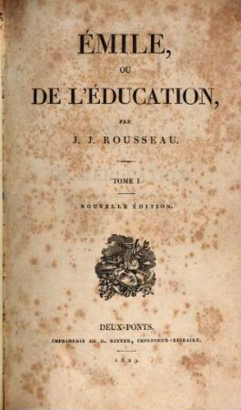Émile, ou de l'éducation, 1
