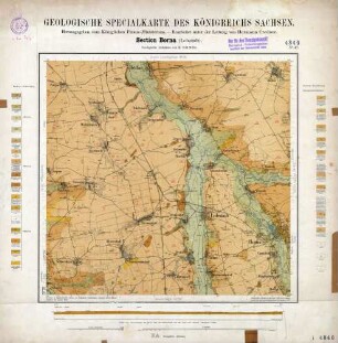 [4840] Borna (Lobstädt), Geologische Specialkarte des Königreichs Sachsen