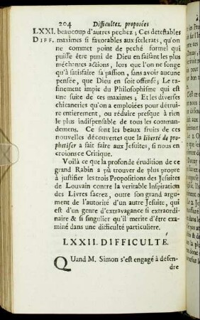 LXXII. Difficulté. - LXXIII. Difficulté.