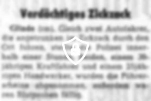 Verdächtiges Zickzack