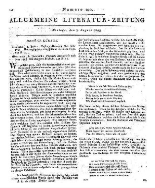 Poetische Blumenlese aufs Jahr ... Göttingen: Dieterich 1795