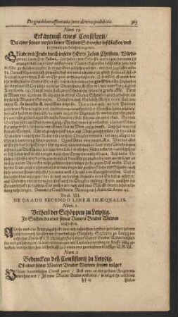 Titul. III. De Gradu Secundo Lineae Inaequalis.