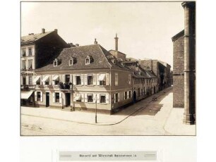 Die Bierbrauerei Friedrich Hoepfner in Karlsruhe. Brauerei und Gasthaus Friedrich Hoepfner, Kaiserstraße 14/Ecke Englerstraße