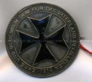 Gedenkabzeichen für die Kriegsgefallenen 1914