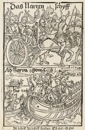Das Narrenschyff, Titelblatt : 1. Ausgabe, Basel, 1494