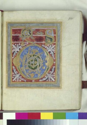 Guntbald-Sakramentar — Initialzierseite, Folio fol. 100r
