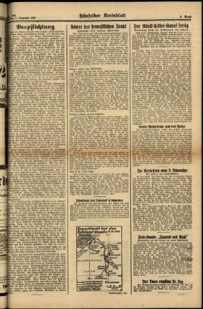 Zweite Ausgabe vom Freitag, den 08. Dezember 1939.