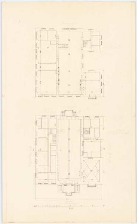 Rathaus, Hann. Münden: Grundrisse EG und OG 1:100