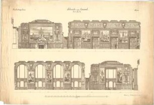 Pfann, Paul; Berlin; Reichstagsgebäude - Schreib - u. Lesesaal (Wandabwicklungen)