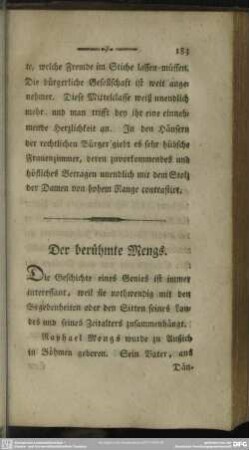 Der berühmte Mengs