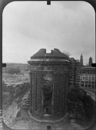Dresden-Altstadt. Ruine der Frauenkirche