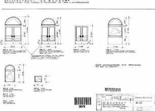 Bondorf (b Herrenberg): Pos.-Plan, Fenster und Türen Empfangsgeb.