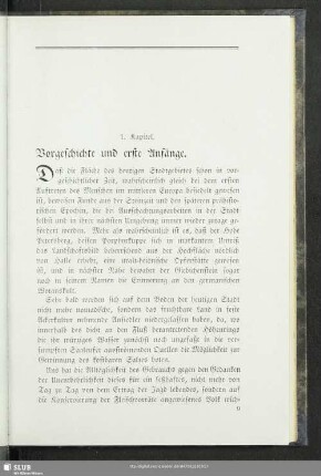 1. Kapitel: Vorgeschichte und erste Anfänge