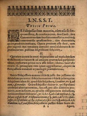 Disp. iur. de fideiussoribus