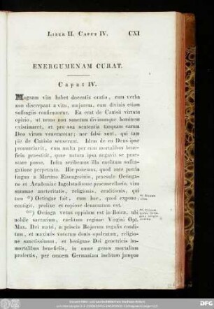 Energumenam Curat. Caput IV.