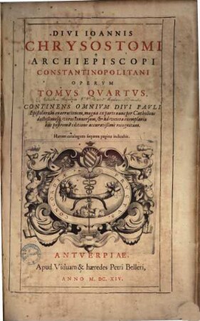 Divi Joannis Chrysostomi ... opera omnia, 4