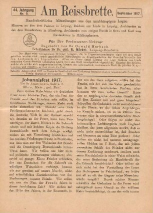 Nr. 9. September 1917.