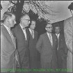 Besuch von Dr. Siegfried Balke (Bundesminister für Atomkernenergie und Wasserwirtschaft (BMAtW)) auf dem Gelände der Kernreaktor Bau- und Betriebsgesellschaft (KBB)