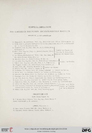 Zentral-Direktion des Kaiserlich Deutschen Archäologischen Instituts